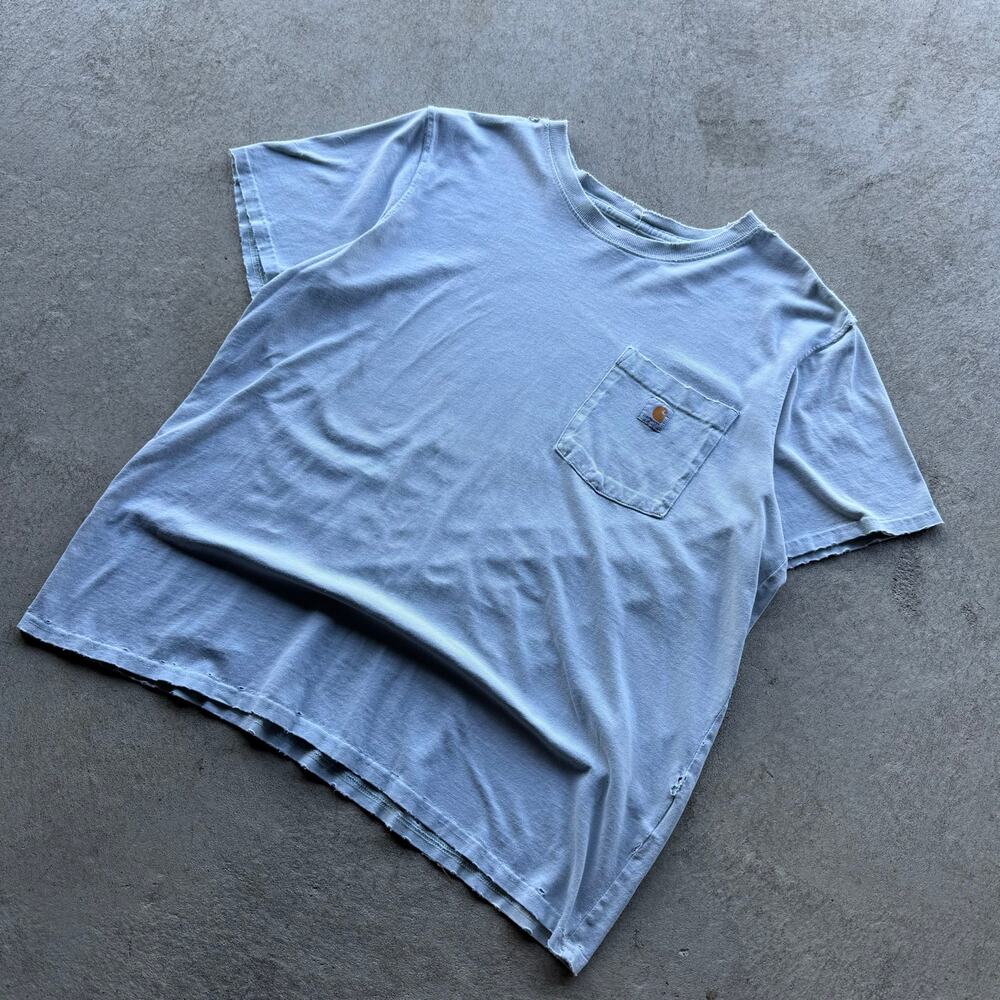 Y2K Mens Carhartt‎ Mint Colored Pocket Tee X-L